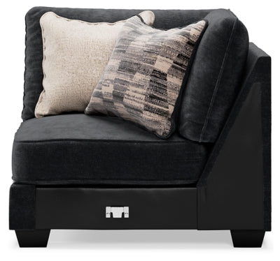 Wedge In Solid Charcoal Fabric