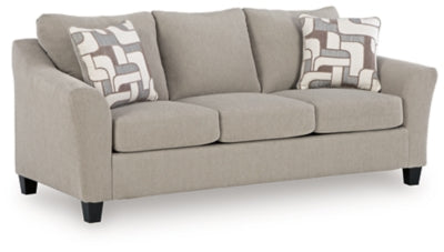 Sofa In Solid Taupe Fabric