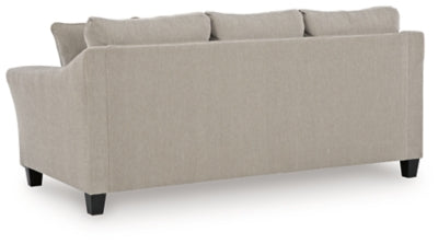 Sofa In Solid Taupe Fabric