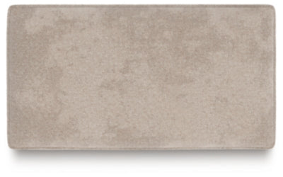 Ottoman In Solid Taupe Fabric