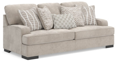 Sofa In Solid Taupe Fabric