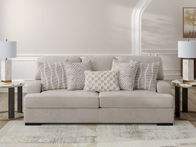Sofa In Solid Taupe Fabric