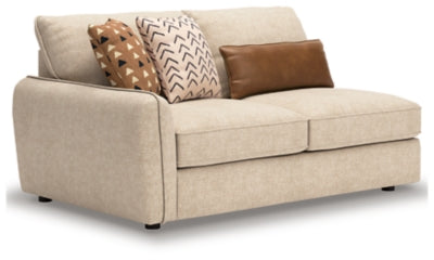 Left-Arm Facing Sofa In Solid Sand Fabric