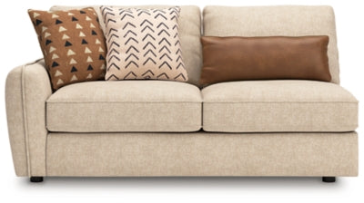 Left-Arm Facing Sofa In Solid Sand Fabric