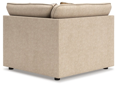Wedge In Solid Sand Fabric