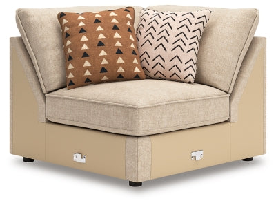 Wedge In Solid Sand Fabric