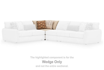 Wedge In Solid Sand Fabric