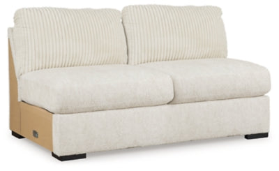 Armless Loveseat In Ivory