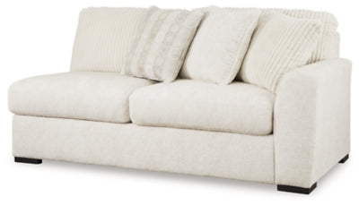 Right-Arm Facing Sofa In Solid Ivory Fabric