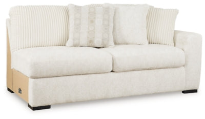 Right-Arm Facing Sofa In Solid Ivory Fabric