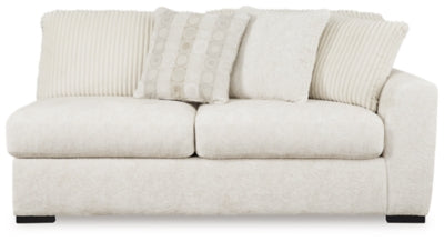 Right-Arm Facing Sofa In Solid Ivory Fabric