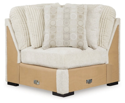 Wedge In Solid Ivory Fabric