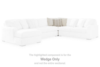 Wedge In Solid Ivory Fabric