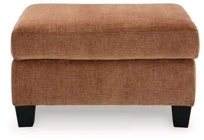 Ottoman In Solid Clay Fabric