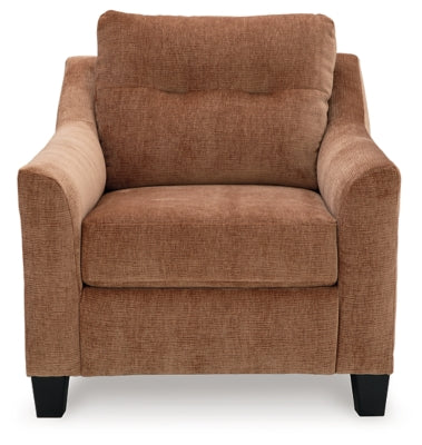 Chair In Solid Clay Fabric
