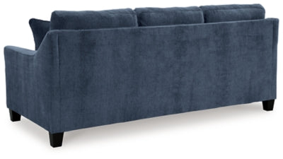 Sofa Chaise In Solid Ink Fabric