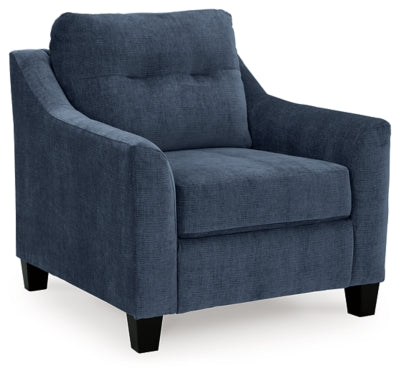 Chair In Solid Ink Fabric
