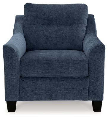 Chair In Solid Ink Fabric