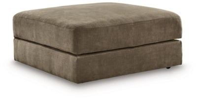 Ottoman With Storage In Solid Coffee Fabric