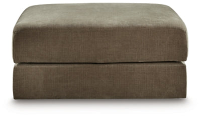Ottoman With Storage In Solid Coffee Fabric