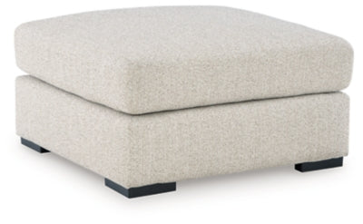 Oversized Accent Ottoman In Solid Pebble Fabric;Performance Fabric;Next-Gen Nuvella™