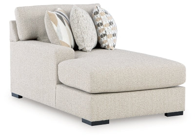 Left-Arm Facing Corner Chaise In Solid Pebble Fabric;Performance Fabric;Next-Gen Nuvella™