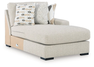 Right-Arm Facing Corner Chaise In Solid Pebble Fabric;Performance Fabric;Next-Gen Nuvella™