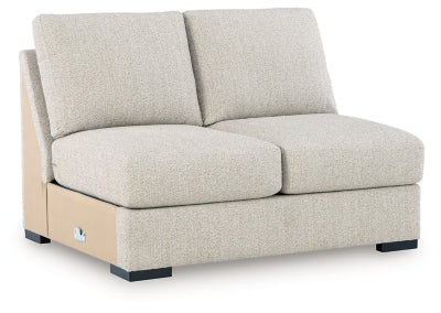 Armless Loveseat In Solid Pebble Fabric;Performance Fabric;Next-Gen Nuvella™