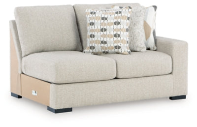 Right-Arm Facing Loveseat In Solid Pebble Fabric;Performance Fabric;Next-Gen Nuvella™