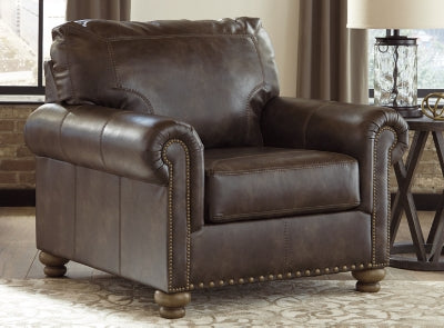 Chair In Solid Coffee Fabric