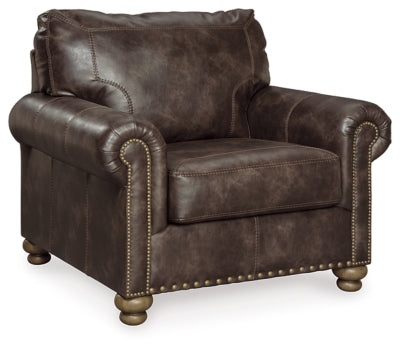 Chair In Solid Coffee Fabric
