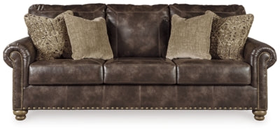 Sofa In Solid Coffee Fabric