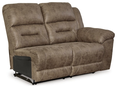 Right-Arm Facing Power Reclining Loveseat In Solid Fossil Fabric