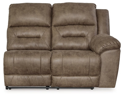 Right-Arm Facing Power Reclining Loveseat In Solid Fossil Fabric