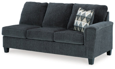 Right-Arm Facing Sofa In Solid Smoke Fabric