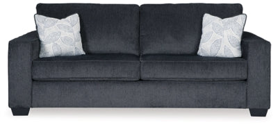 Queen Sofa Sleeper In Solid Slate Fabric
