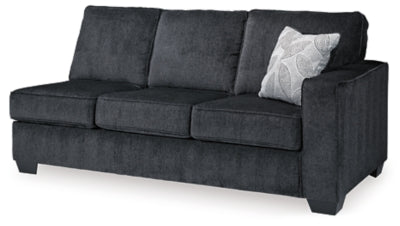 Right-Arm Facing Sofa In Solid Slate Fabric