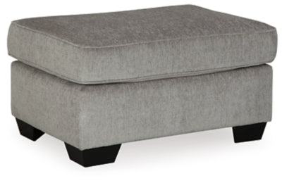 Ottoman In Solid Alloy Fabric