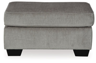 Ottoman In Solid Alloy Fabric