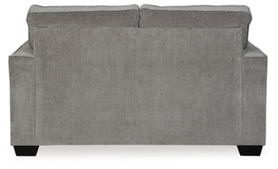 Loveseat In Solid Alloy Fabric