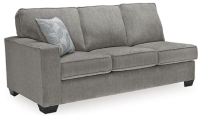 Left-Arm Facing Sofa In Solid Alloy Fabric