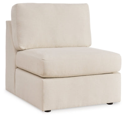 Armless Chair In Solid Oyster Performance Fabric;Next-Gen Nuvella™;Fabric