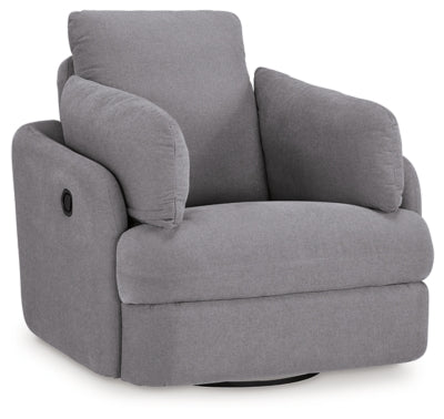 Swivel Glider Recliner In Solid Granite Performance Fabric;Next-Gen Nuvella™;Fabric