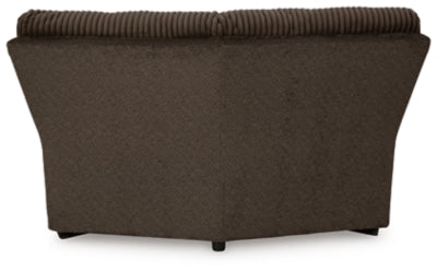 Wedge In Solid Chocolate Fabric