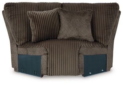 Wedge In Solid Chocolate Fabric