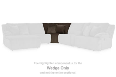 Wedge In Solid Chocolate Fabric