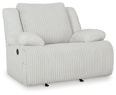 Recliner In Solid Alloy Fabric