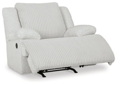Recliner In Solid Alloy Fabric