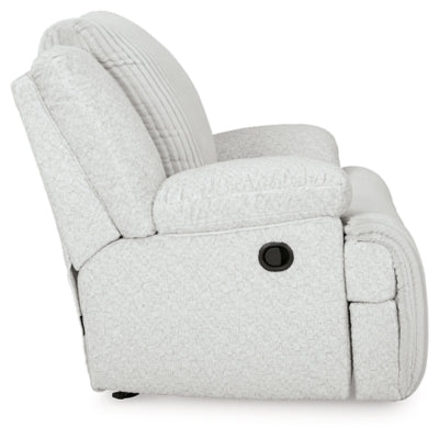 Recliner In Solid Alloy Fabric