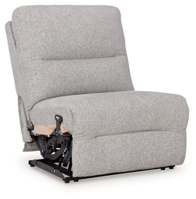 Power Armless Recliner In Solid Pewter Next-Gen Nuvella™;Fabric;Performance Fabric